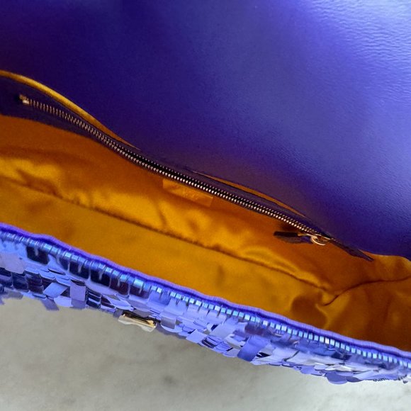Fendi Baguette Purple sequined bag - Picture 4 of 8